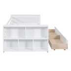 Twin Size Daybed with Shelves and Drawers