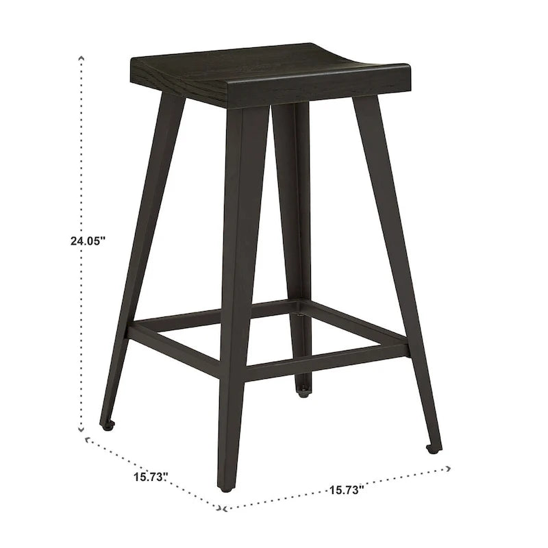 Oyala Black Finish 2-door Kitchen Island with Power and USB outlets and 2 Stools by iNSPIRE Q Modern