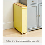 Yamazaki Home Rolling Storage Cart, Steel, Minimal Assembly - L 18.7 x W 5.12 x H 26.97 inches