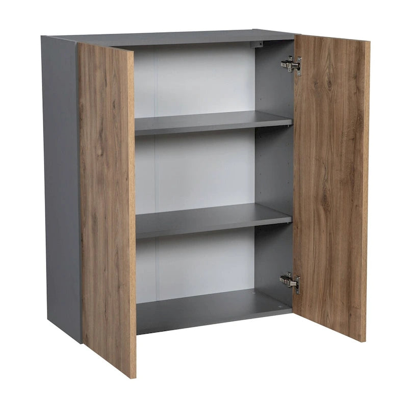 36 x 36 Wall Cabinet-Double Door-Grey - 36 x 36 x 12