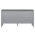 Retro Sideboard door with Circular Groove Design cabinets - N/A