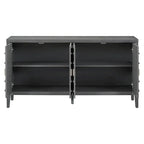 Retro Sideboard door with Circular Groove Design cabinets - N/A