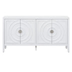 Retro Sideboard door with Circular Groove Design cabinets - N/A