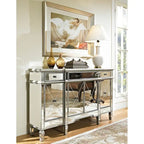 60 Mirrored reflection Andrea hall console cabinet - 60 Inch