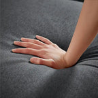 4 Seat U Shaped Sectional Sofa Couch with Double Chaise for Living Room