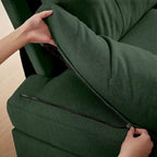 4 Seat U Shaped Sectional Sofa Couch with Double Chaise for Living Room