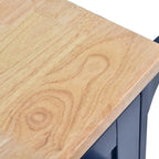 Kitchen Island Cart with Wheels,Storage Cabinet, Solid Wood Desktop