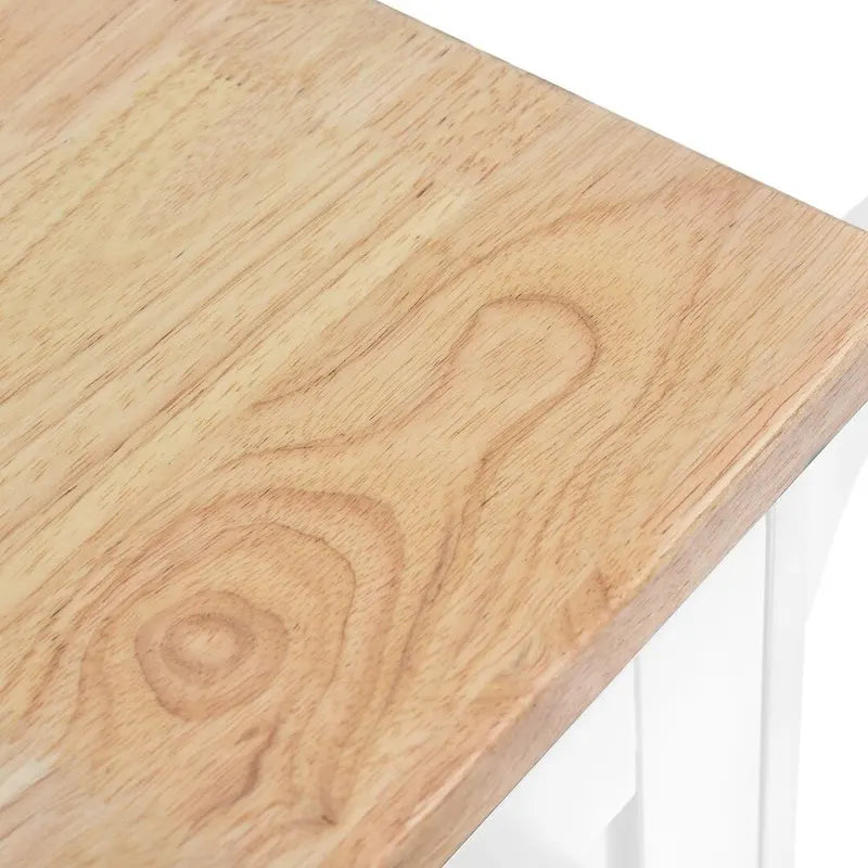 Kitchen Island Cart with Wheels,Storage Cabinet, Solid Wood Desktop