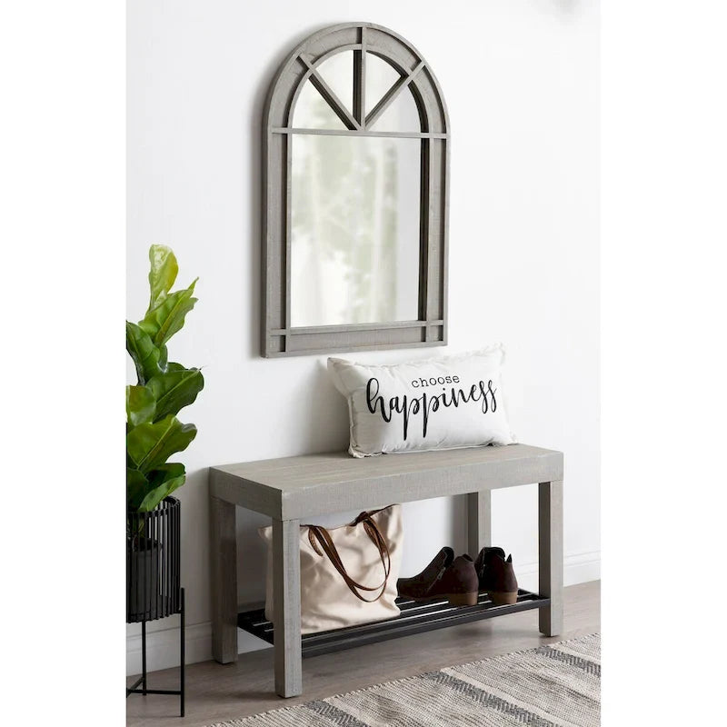 Kate and Laurel Jeran Farmhouse Entryway Bench
