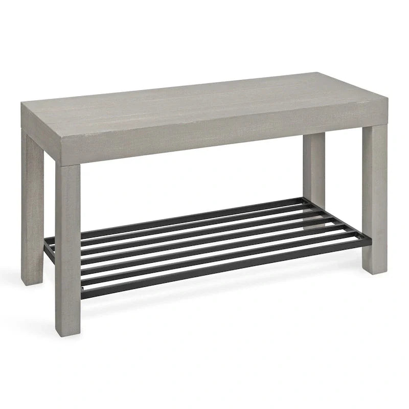 Kate and Laurel Jeran Farmhouse Entryway Bench