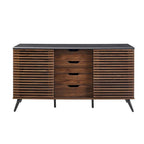 59 Modern Sideboard Storage Cabinet TV Stand with 4 Drawers and 2 Sliding Doors