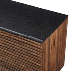 59 Modern Sideboard Storage Cabinet TV Stand with 4 Drawers and 2 Sliding Doors