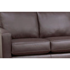 Bryce Italian Top Grain Leather Upholstered Transitional Sofa
