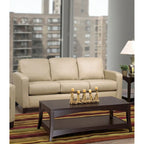 Bryce Italian Top Grain Leather Upholstered Transitional Sofa