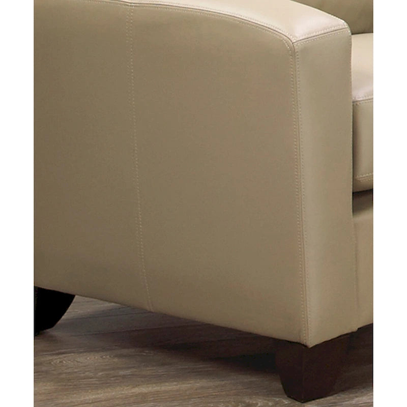 Bryce Italian Top Grain Leather Upholstered Transitional Sofa