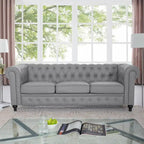 Emery Chesterfield Sofa, Luxurious Comfort for Cozy Living Rooms, Mid-Century Modern couch, Elegance & Serenity, 3-Seater Sofa
