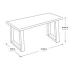 Weston Bench in Rustic Sand Finish