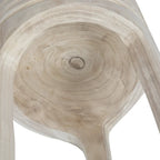 Paulownia Wood Carved Stool
