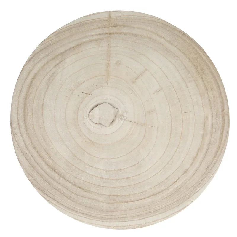 Paulownia Wood Carved Stool