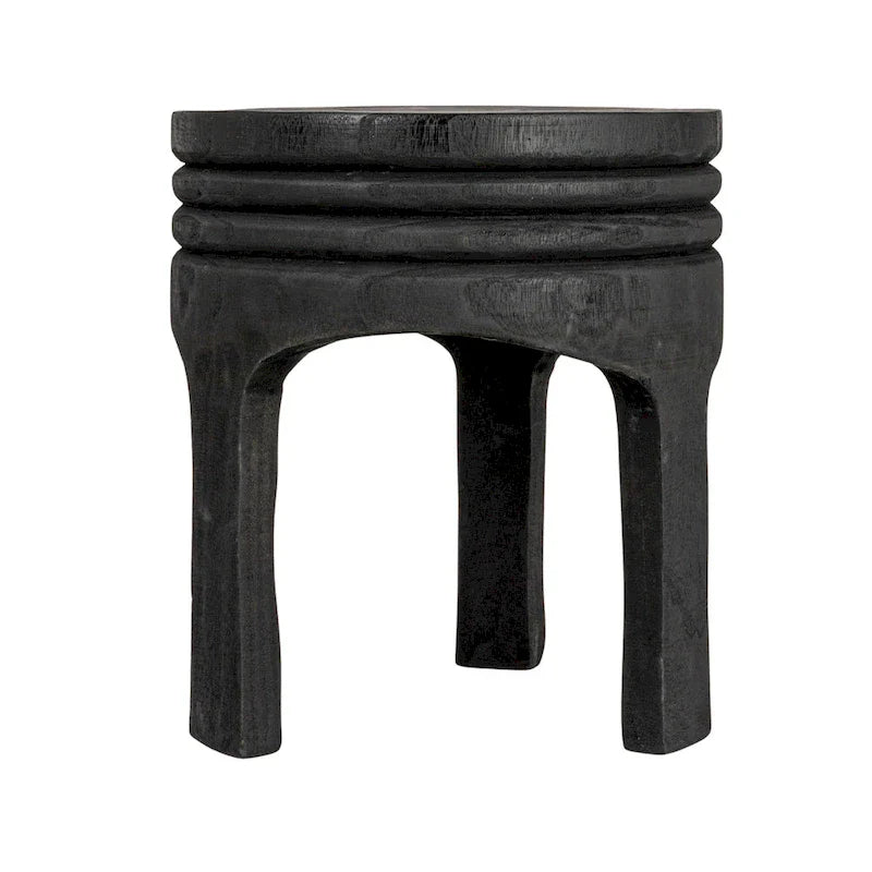 Paulownia Wood Carved Stool