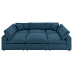 Commix Down Filled Overstuffed 6-Piece Sectional Sofa