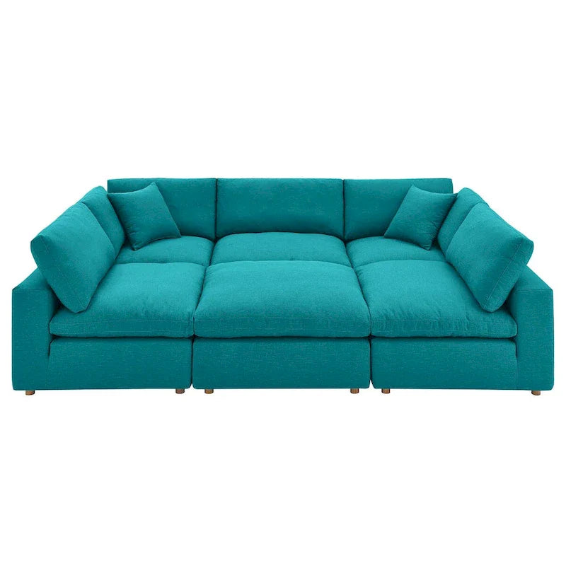 Commix Down Filled Overstuffed 6-Piece Sectional Sofa