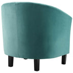 Silver Orchid Streitmann Channel Tufted Velvet Armchair (Set of 2)