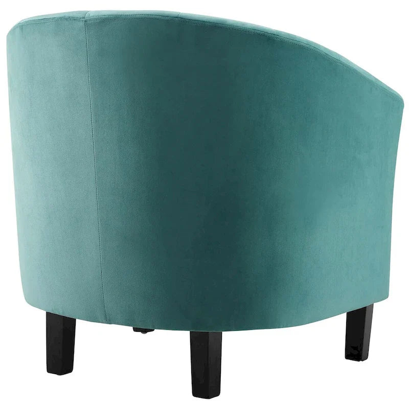 Silver Orchid Streitmann Channel Tufted Velvet Armchair (Set of 2)
