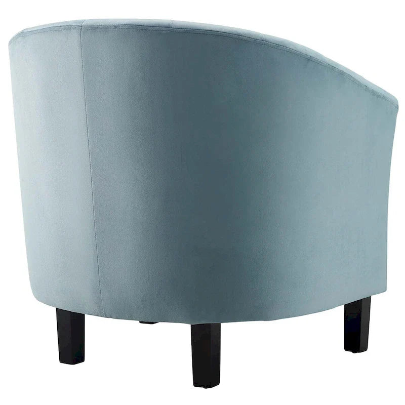 Silver Orchid Streitmann Channel Tufted Velvet Armchair (Set of 2)