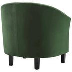Silver Orchid Streitmann Channel Tufted Velvet Armchair (Set of 2)