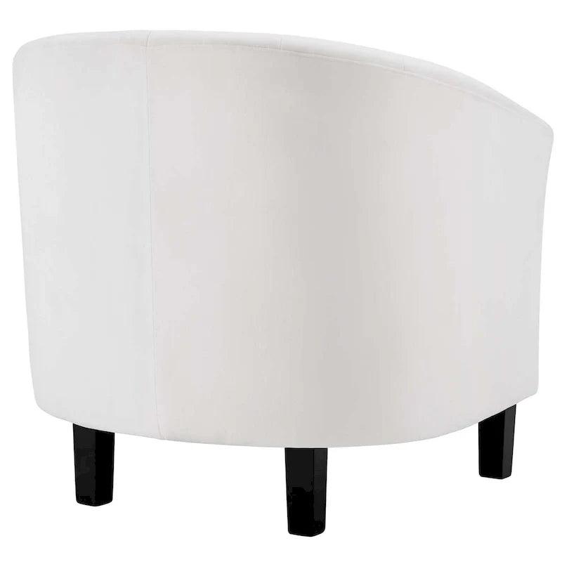 Silver Orchid Streitmann Channel Tufted Velvet Armchair (Set of 2)