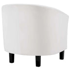 Silver Orchid Streitmann Channel Tufted Velvet Armchair (Set of 2)