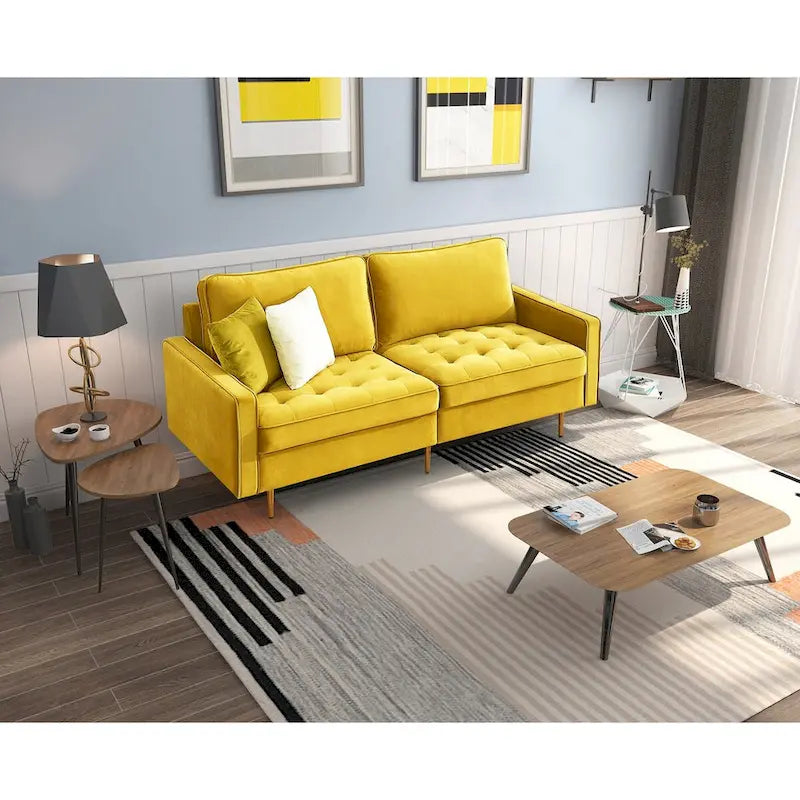 Velvet Fabric Sofa
