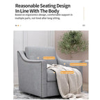 Swivel Linen Blend Modern Soft Velvet Material Ergonomics Accent Chair