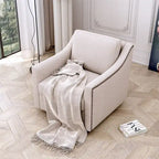 Swivel Linen Blend Modern Soft Velvet Material Ergonomics Accent Chair