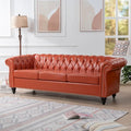 84.65 Rolled Arm Chesterfield 3 Seater Sofa