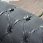 84.65 Rolled Arm Chesterfield 3 Seater Sofa