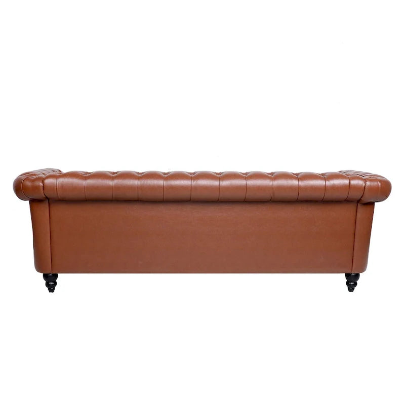 84.65 Rolled Arm Chesterfield 3 Seater Sofa