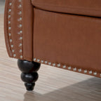 84.65 Rolled Arm Chesterfield 3 Seater Sofa