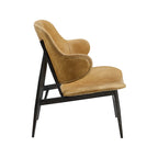 Art Leon Genuine Leather Accent Lounge Chair