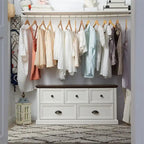 Storage Closet Bench - 15.86D x 45W x 21.14H