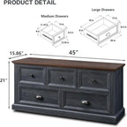 Storage Closet Bench - 15.86D x 45W x 21.14H