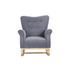Rocking Chair, Upholstered Accent Chair for Nursery,Living Room, Small Contemporary Rocker, Kids Cushioned Arm Chair