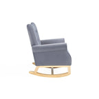 Rocking Chair, Upholstered Accent Chair for Nursery,Living Room, Small Contemporary Rocker, Kids Cushioned Arm Chair