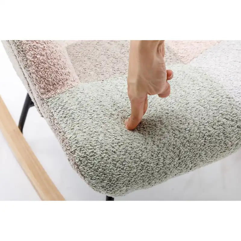 Modern Patchwork Accent Chair for Living Room Bedroom Studio