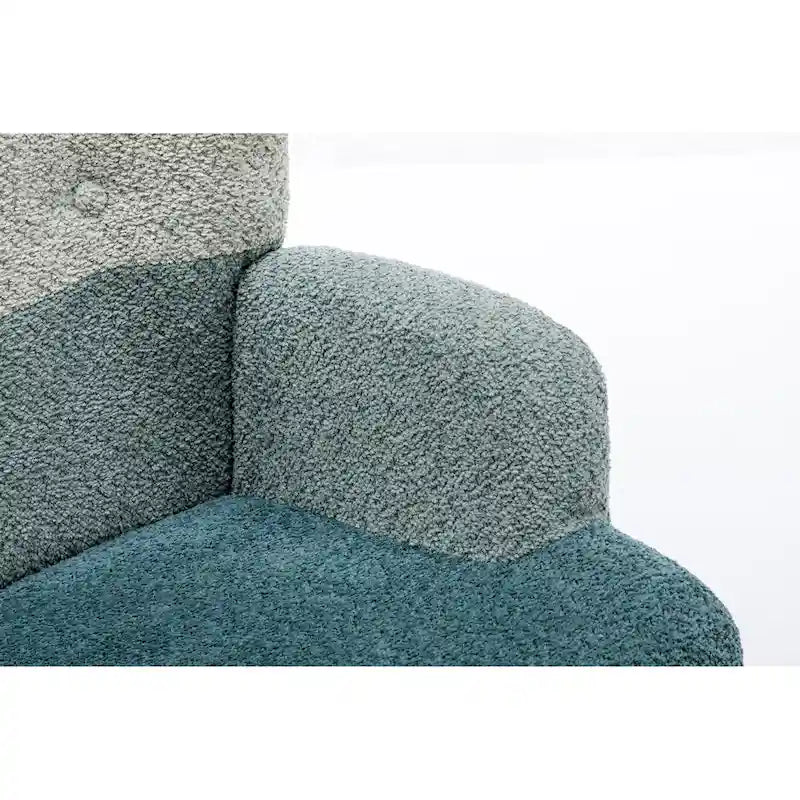 Modern Patchwork Accent Chair for Living Room Bedroom Studio