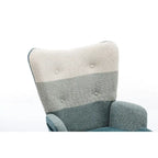 Modern Patchwork Accent Chair for Living Room Bedroom Studio