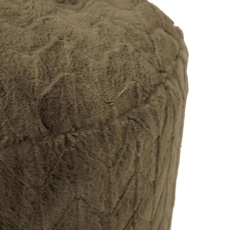 Allan Andrews Tall Pouf Angora Moss