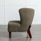Upholstered Armless Chair, Single Sofa Chair, Modern Reading Chair for Living Room, Bedroom