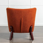 Upholstered Armless Chair, Single Sofa Chair, Modern Reading Chair for Living Room, Bedroom